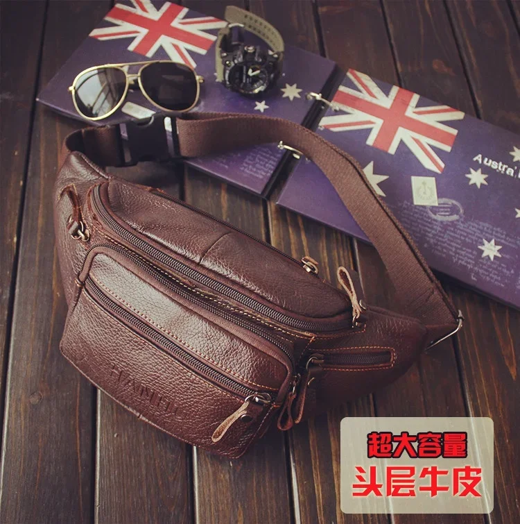 Bolsa de cintura de couro genu - Running Gear Belt avaliação e preço