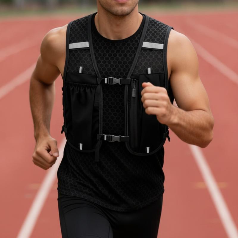 Novo Colete de Corrida Unissex - Reflective Running Gear Vest avaliação e preço
