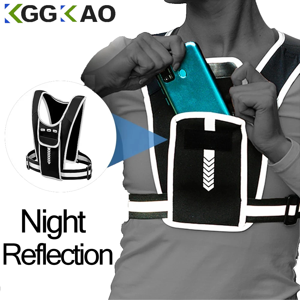Colete correndo com suporte de - Reflective Running Gear Vest avaliação e preço